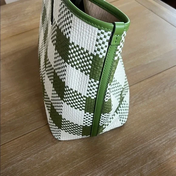 NWT Tory Burch Leather Woven Tote Bag - Picture 4 of 12